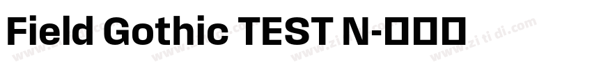 Field Gothic TEST N字体转换